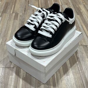 Black and White Alexander McQueen Sneakers